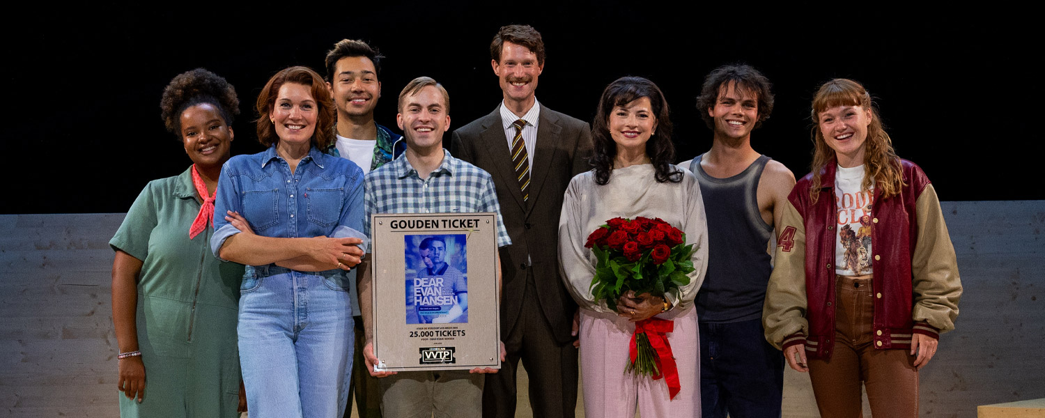 Gouden Ticket Award voor Dear Evan Hansen voor 25.000 verkochte kaarten