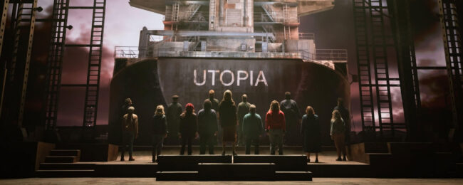 Scènefoto’s van de Sting-musical The Last Ship